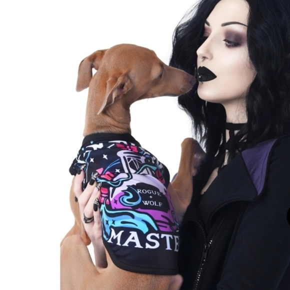 Rogue + Wolf ✦ “Pawtion Master” Pet Vest ✦ Magical Purple Vegan Pullover Tee - Picture 7 of 10